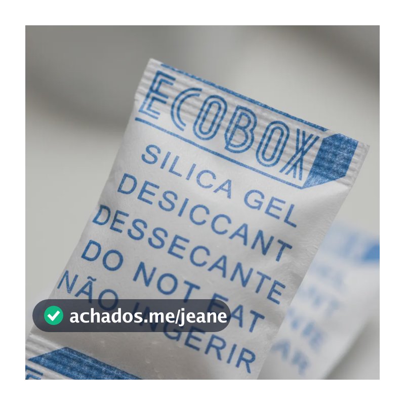 Sílica Gel Sachês 1g 200 Unid Antiumidade Antimofo Eco Box