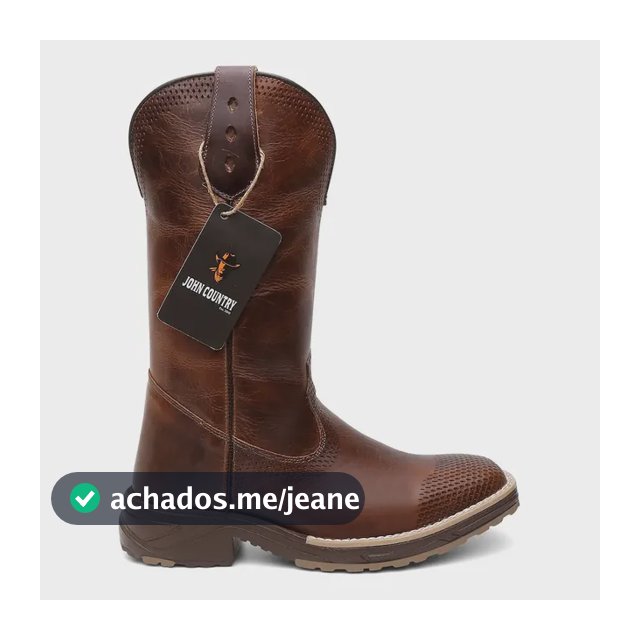 Bota Texana Masculina John Dutton Couro Legítimo Extra Light