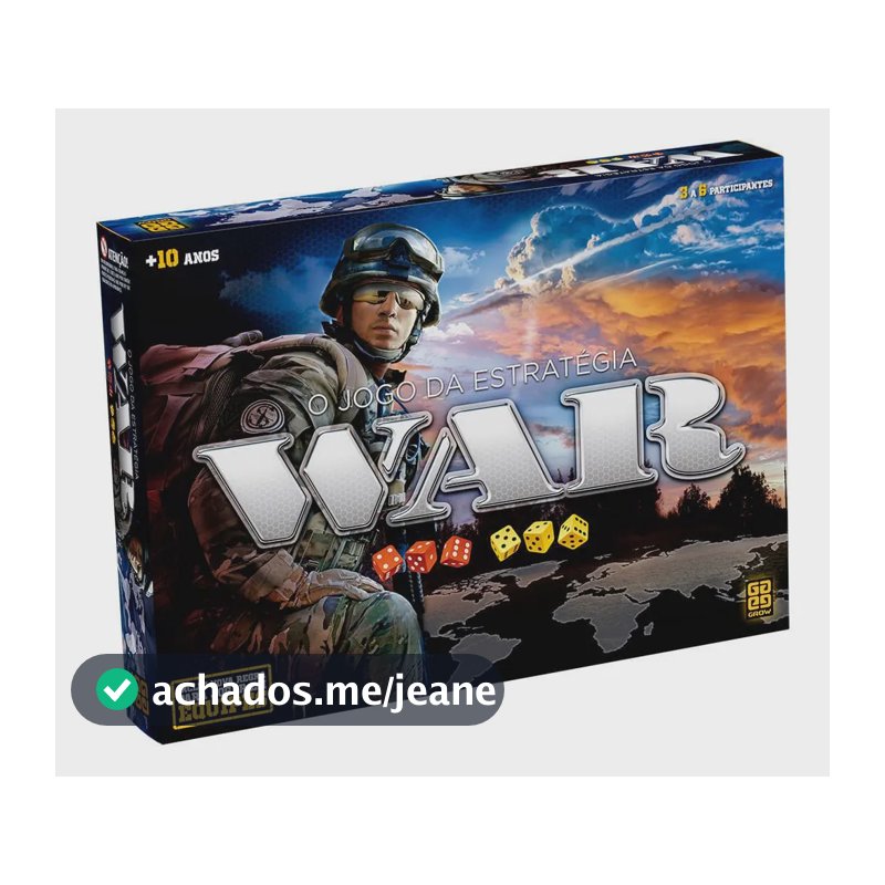 Jogo de Tabuleiro - War - Grow - 2000
