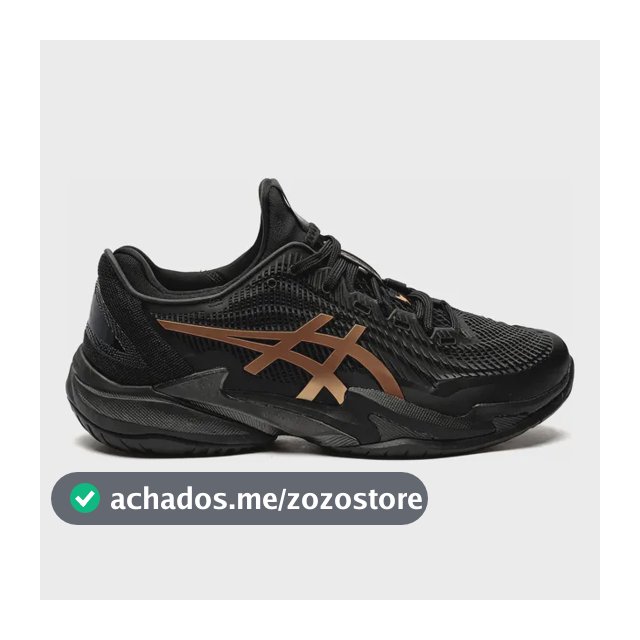 Tênis Asics Court Ff3 Masculino Novak Djokovic Preto Liso 42 Br