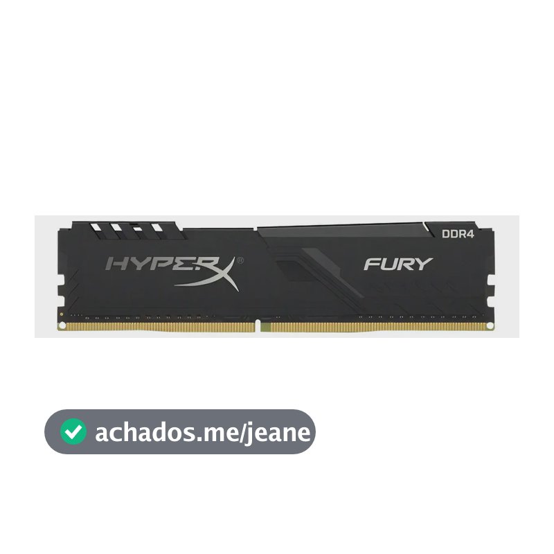 Memória Ram Ddr4 8gb 3200mhz Beast Fury Preto Kingston Cl16