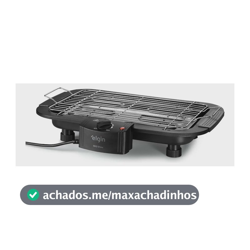 Churrasqueira Elétrica Elgin Bbq Show 2000w Chu20 Preto