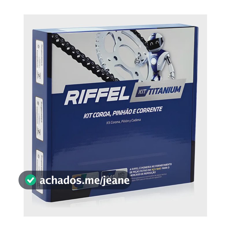 Kit Relação Transmissão Tração Cbx 250 Twister Reforçada Top Prateado