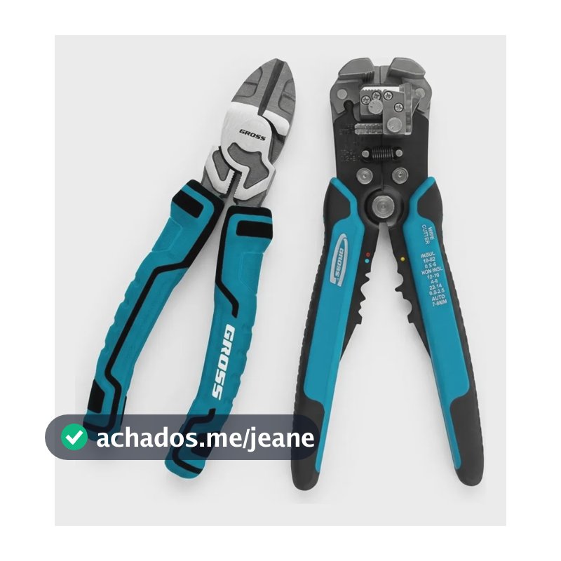Kit 2 Alicates Desencapador Fios Corte Diagonal 6pol 150mm