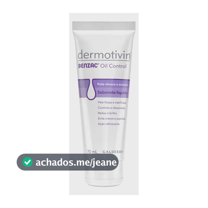 Sabonete Facial Antiacne Dermotivin Benzac 70mL