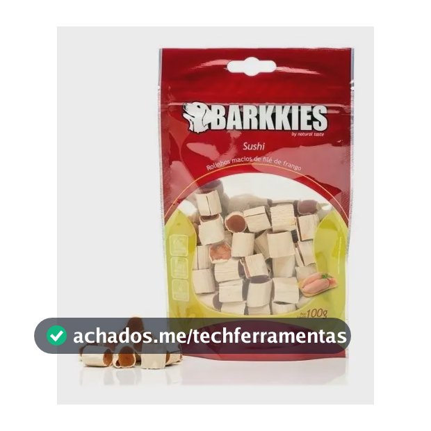Barkkies Natural Sushi 100g Petisco Cachorro Treinamento