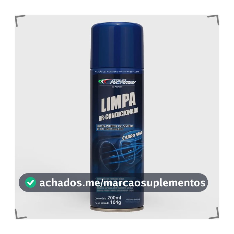 Limpa Ar Condicionado Higienização Carro Novo Spray