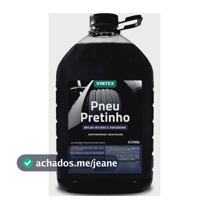 Pneu Pretinho Automotivo Brilha Pneus Carro Moto 5l - Vonixx