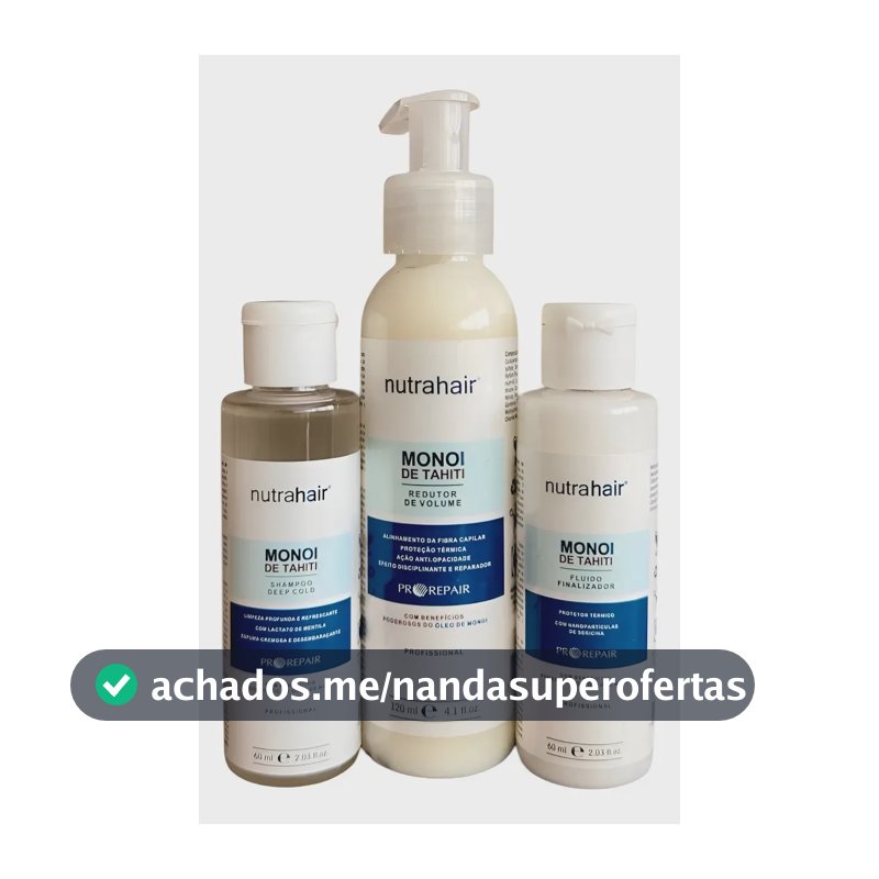 Nutra Hair Monoi Tahiti Kit Redutor De Volume