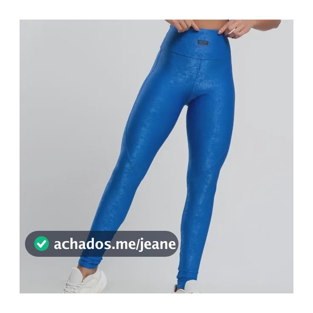 Calça Legging Suplex Wonder Gloss Com Recortes