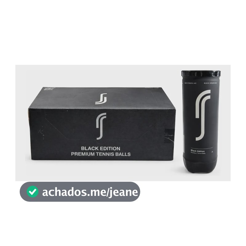 Caixa Bola De Tênis Robin Söderling Black Edition C/24 Tubos Amarelo
