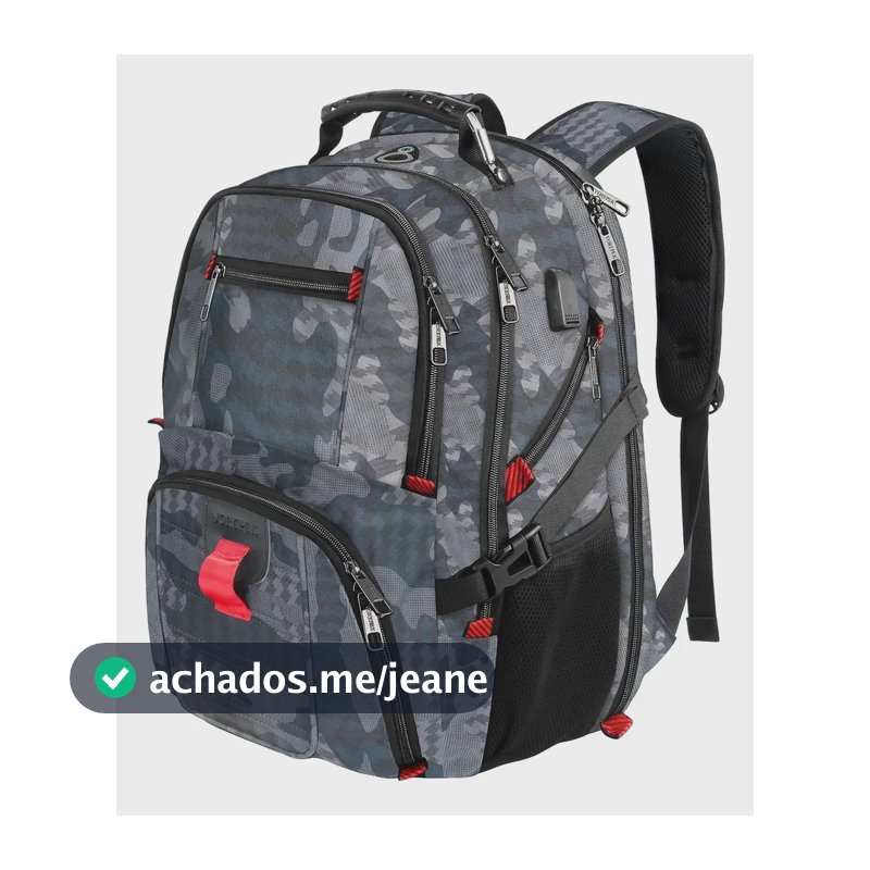 Mochila Para Notebook 17 Polegadas Mochila Masculina 50 L Grande, Para Viagem, Trabalho, Yorepek Camuflado