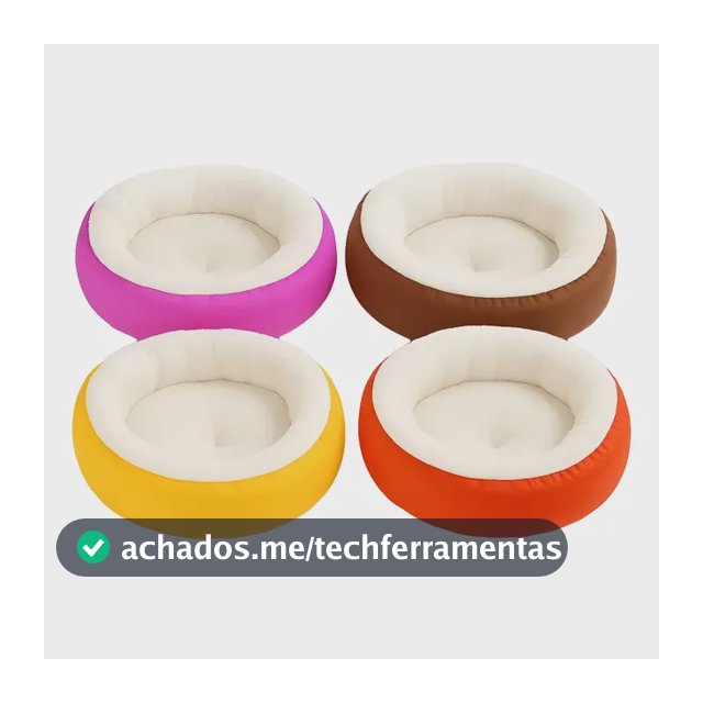 Caminha Pet Redonda Sherpa Peludinha Cama Cachorros E Gatos