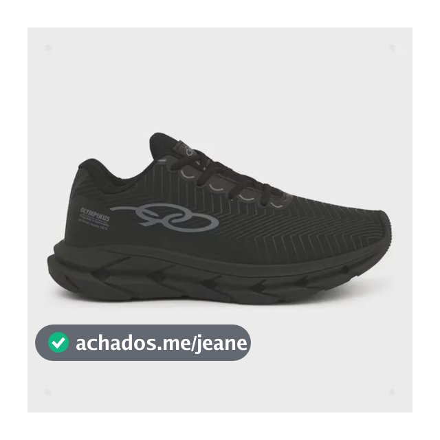 Tênis Masculino Olimp Caminhada Esportivo Super Queimão Ref 470 Preto/preto 42 Br