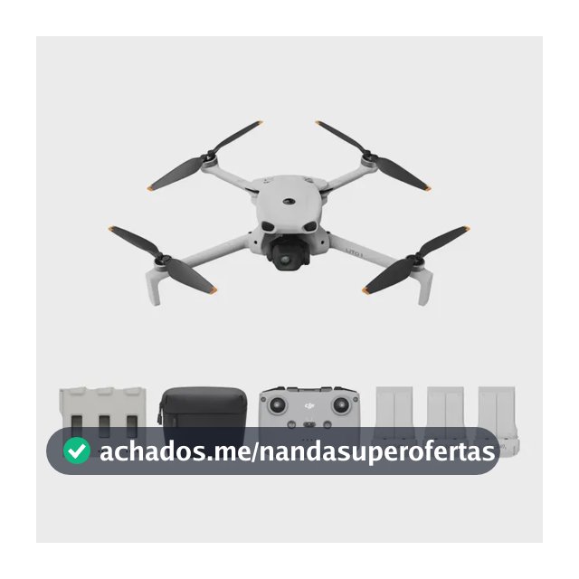DJI Lito 1 Fly More Combo com Controle DJI RC-N3, Drone com câmera 4K para iniciantes, detecção de obstáculos, ActiveTrack, vídeo 4K, transmissão de vídeo de 15 km, 3 baterias - DJI080