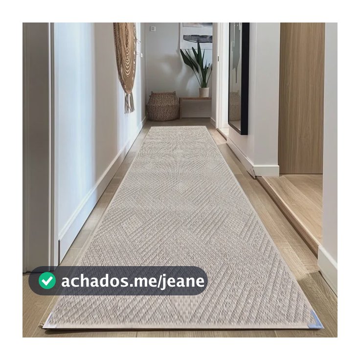 Tapete Passadeira Sala Quarto Cozinha 1,80x0,66 Clean Barato 180 M 66 Cm Bege