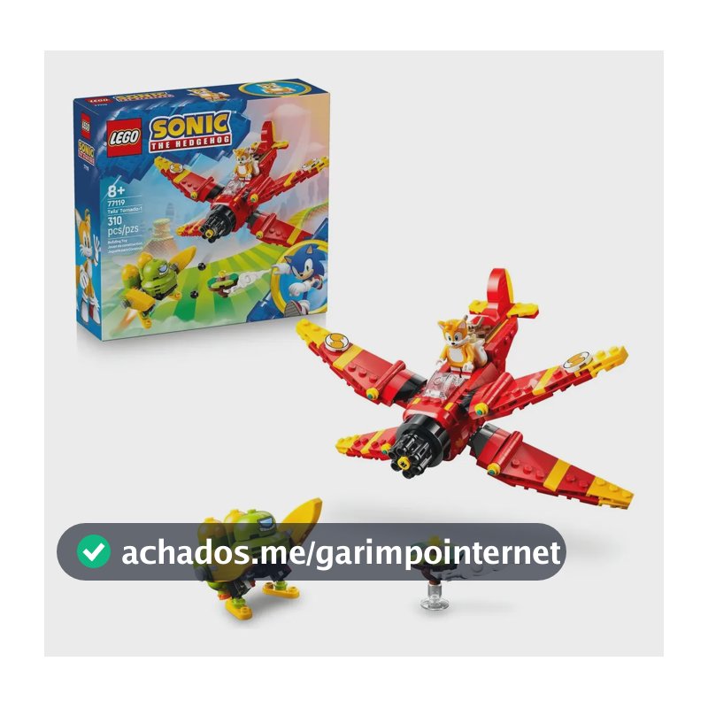 LEGO® Sonic the Hedgehog™ Tornado-1 de Tails Brinquedo 77119