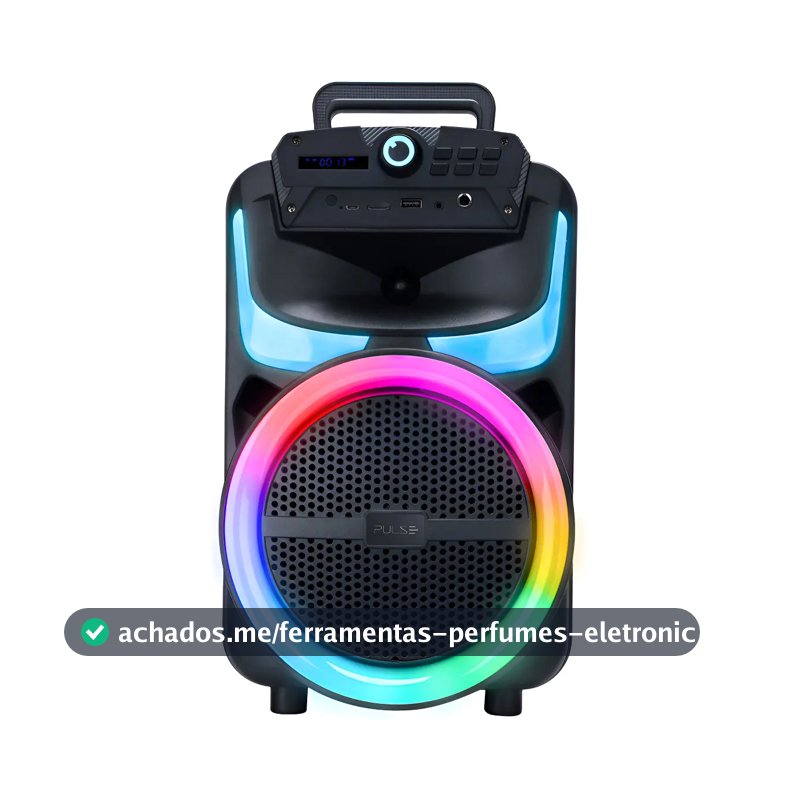 Caixa de Som Pulse Burst 250W RMS 8POL BT/AUX/USB/FM - SP402E