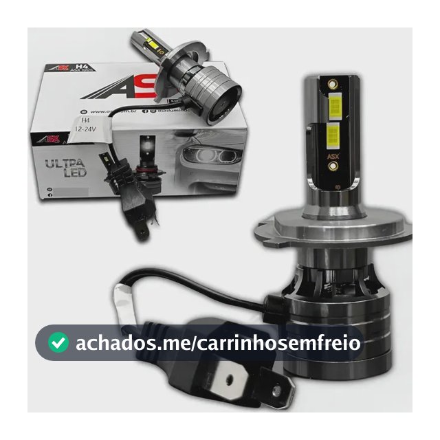 Lâmpada Led Asx Ultraled Canbus 70w 6000k Branco-frio H4 Branco-frio
