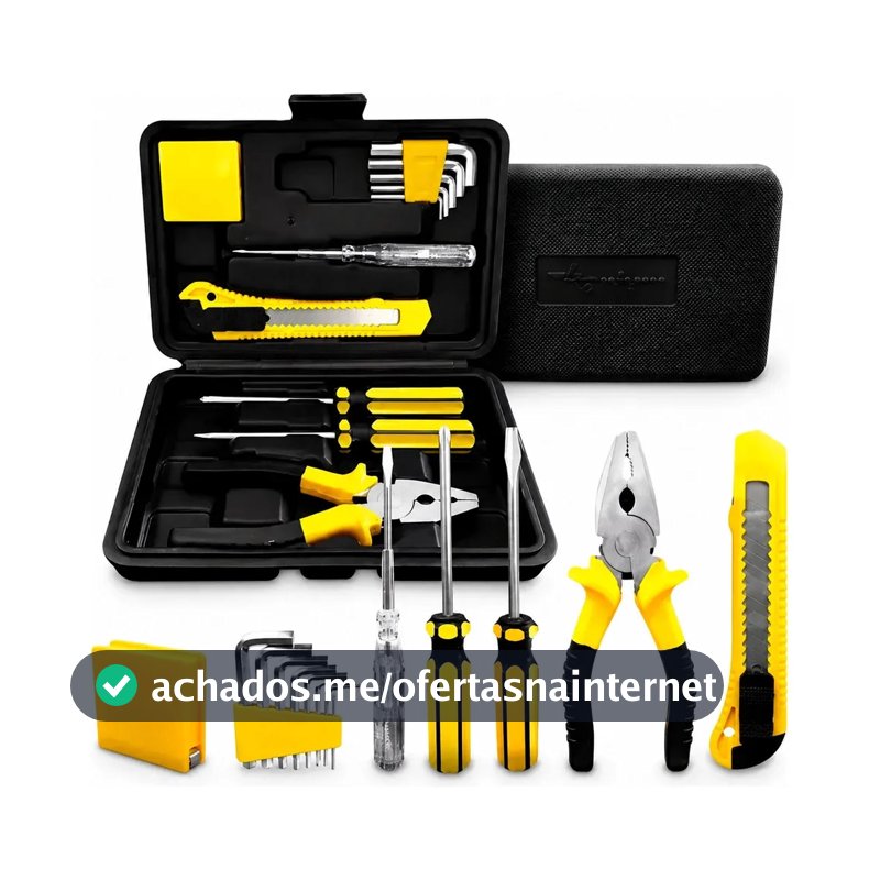 Kit Jogo De Ferramentas Aço Carbono Titanium 11 Peças