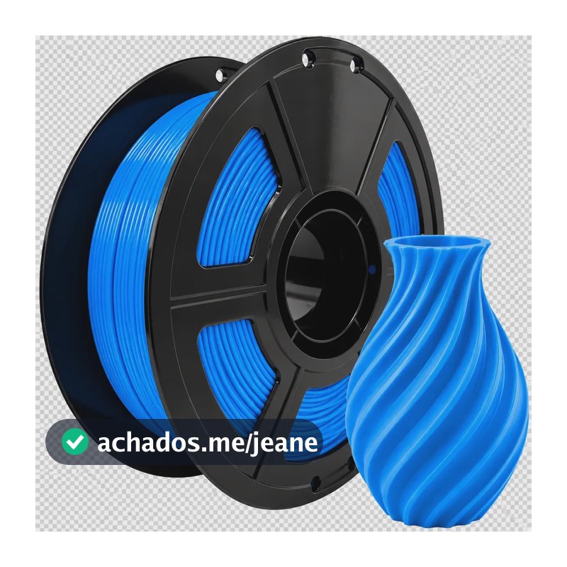 Filamento Petg Fusionx Impressora 3d Rolo1kg Resistente 1.75 Lake Blue