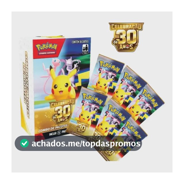Combo De Booster Pokémon - Celebração 30 Anos Português Português