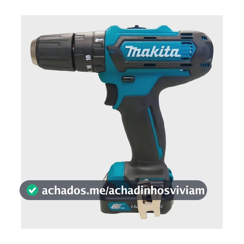 Furadeira Parafusadeira Bateria 12v Hp333dwyx3 Makita Azul