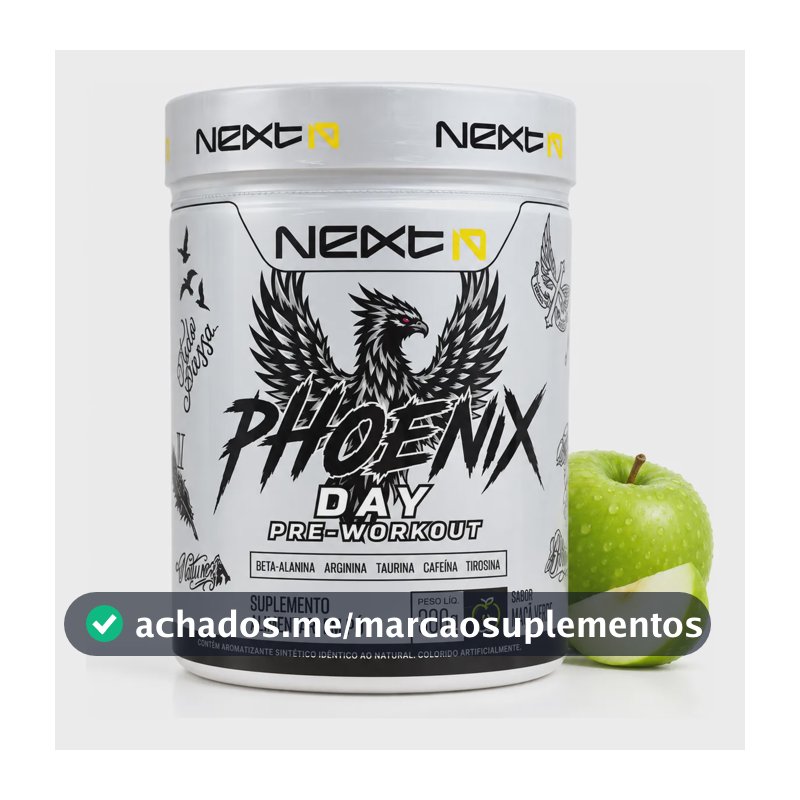 Pré-treino Next10 Phoenix Day 300g Sabor Maçã Verde Maçã Verde