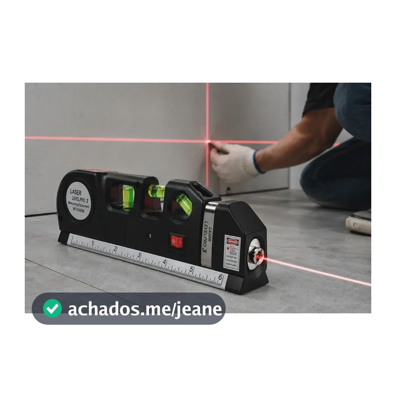 Trena Nivel A Laser Alta Precisão Com Regua Profissional