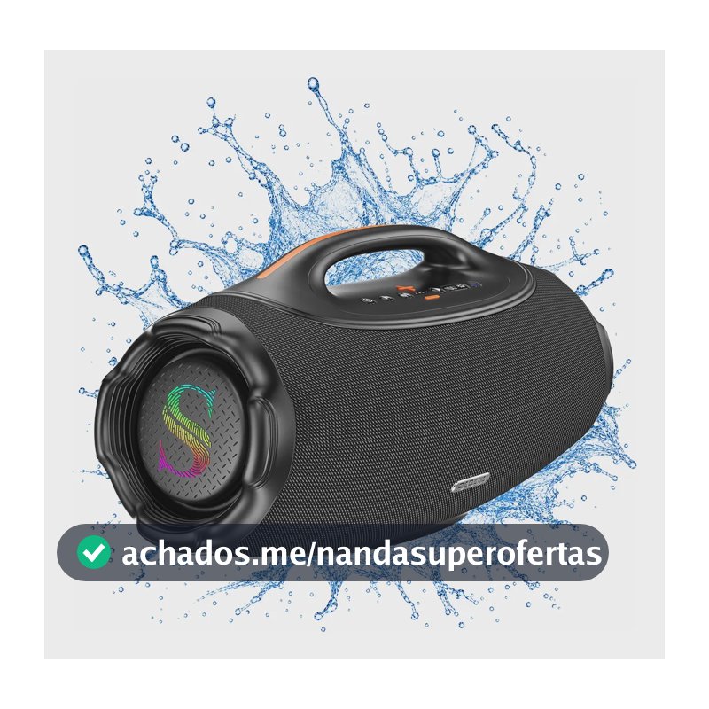 Caixa De Som Bluetooth6 Sabala Dr500 500w 81000mah Portátil Preto 127/220v