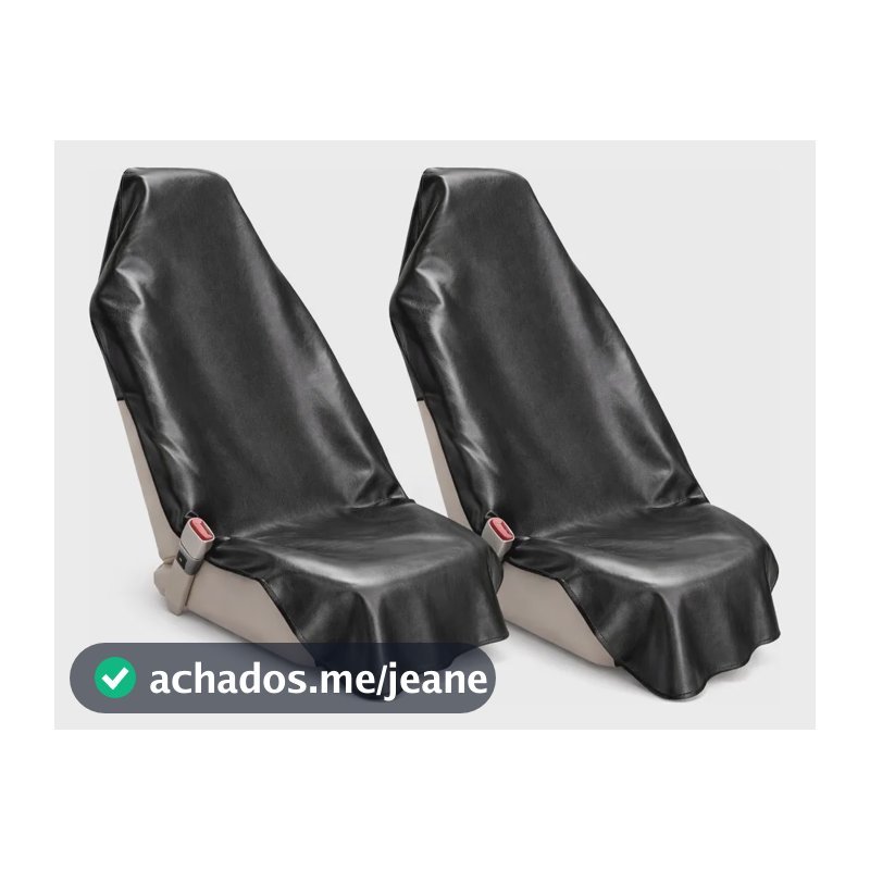 Kit 2 Capas Para Banco De Carro Proteção Completa Corino Preto