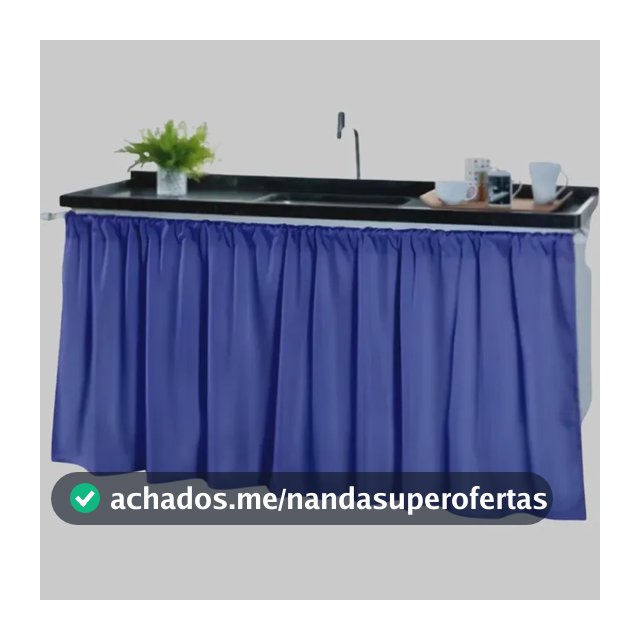 Cortina Pia Cozinha Armário 1,40x80 Decoração Oxford Barato