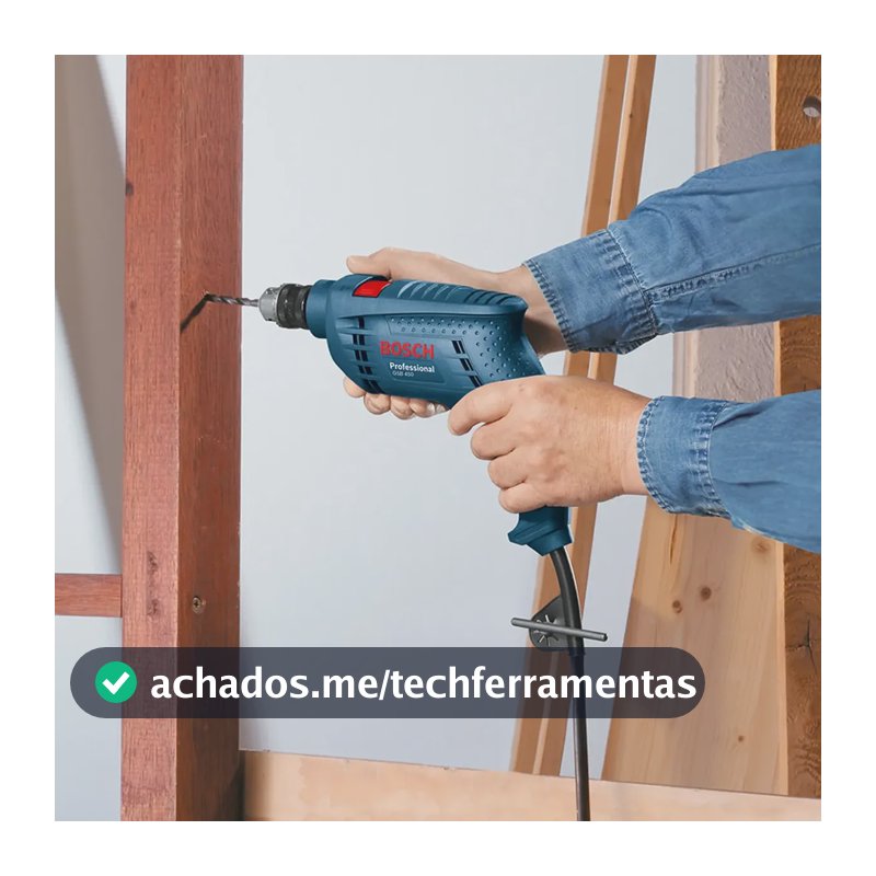 Furadeira Parafusadeira Impacto Bosch Gsb 450 Re 110v Azul 127v