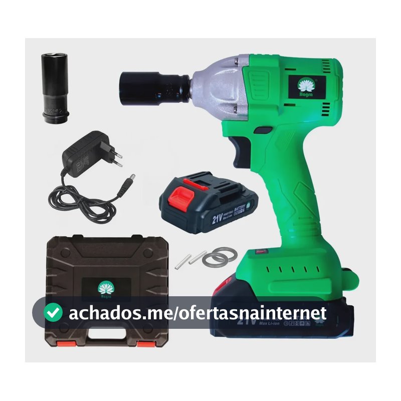 Chave De Impacto Sem Fio 21v C 2 Baterias Maleta 23801