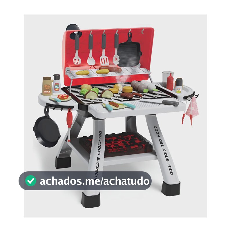 Churrasqueira Infantil Com Som E Fumaça Mini Chef Maxi Toys