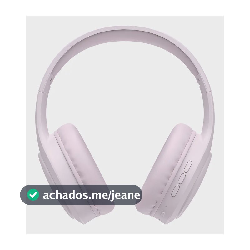 Fone De Ouvido Headphone Dapon H02d Bluetooth 5.1 Over-ear 22 Horas De Bateria Rosa