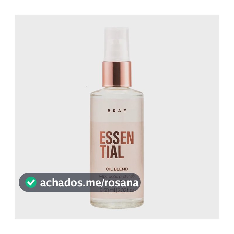 Braé Essential Oil Blend Reparação E Proteção Térmica 60ml