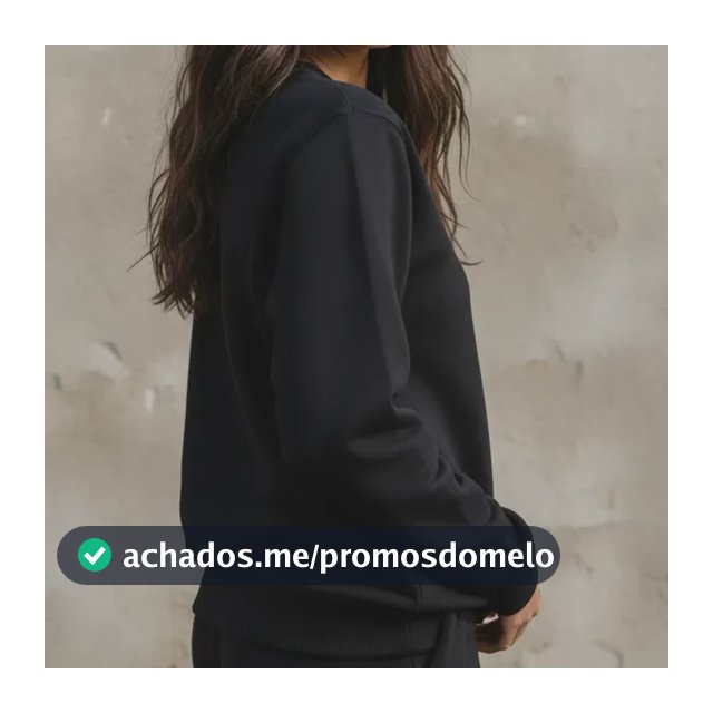 Blusa Moletom Liso Feminino 100% Algodão De Frio Sem Capuz