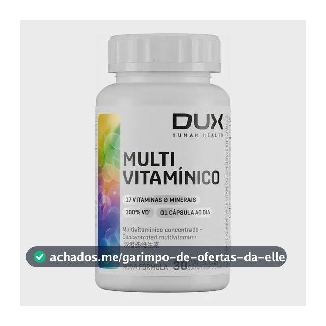 Multivitamínico - Pote 30 Cápsulas Dux Nutrition