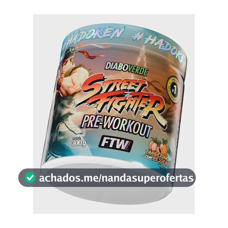 Pré Treino Dv Street Fighter 300g Tangerina C/ Pêssego -ftw Tangerina C/ Pêssego