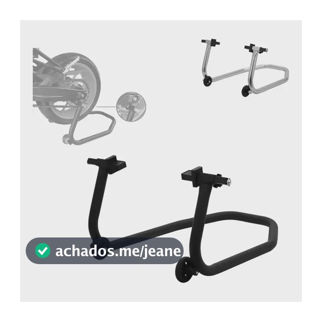 Cavalete Traseiro Universal Super Adventure Para Manutenção De Moto Com Suporte Para Balança