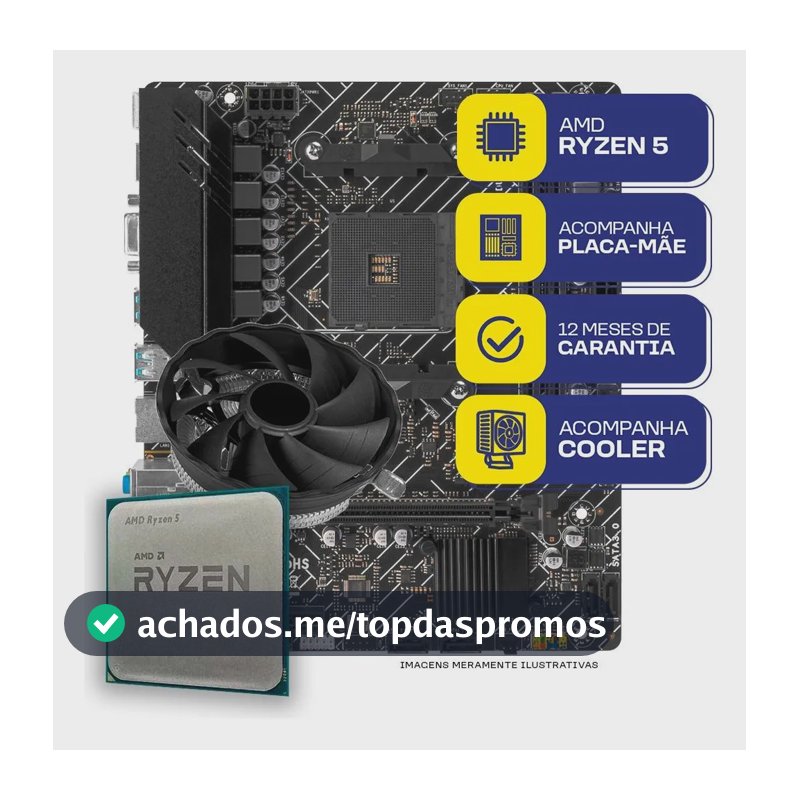 Kit Upgrade Gamer Mcl, Amd Ryzen 5 3400g, A520m