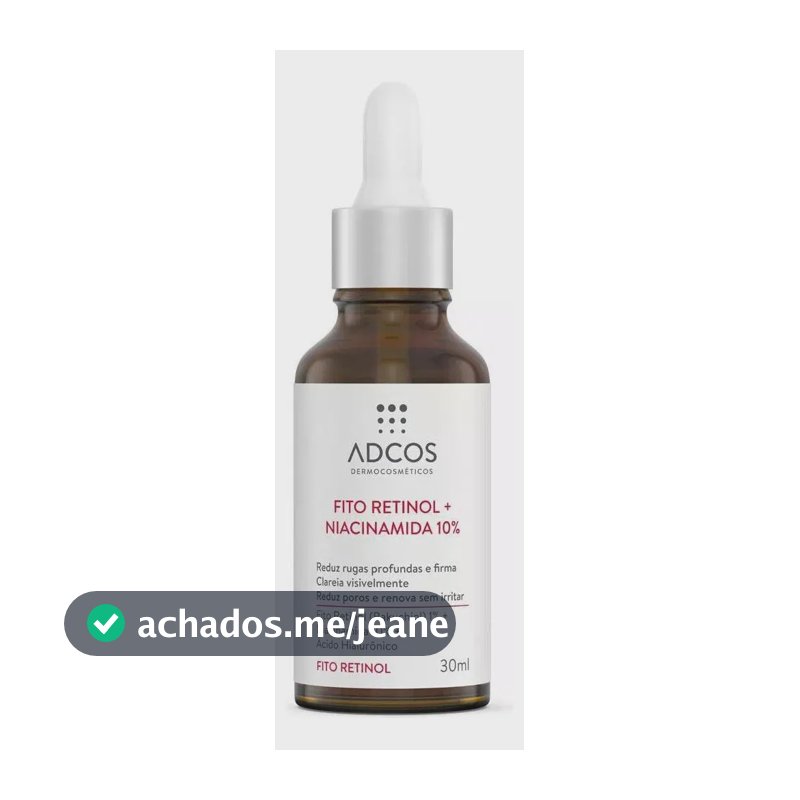 Adcos Fito Retinol + Niacinamida 10% - Sérum Anti-idade 30ml Tipo de pele Acneica
