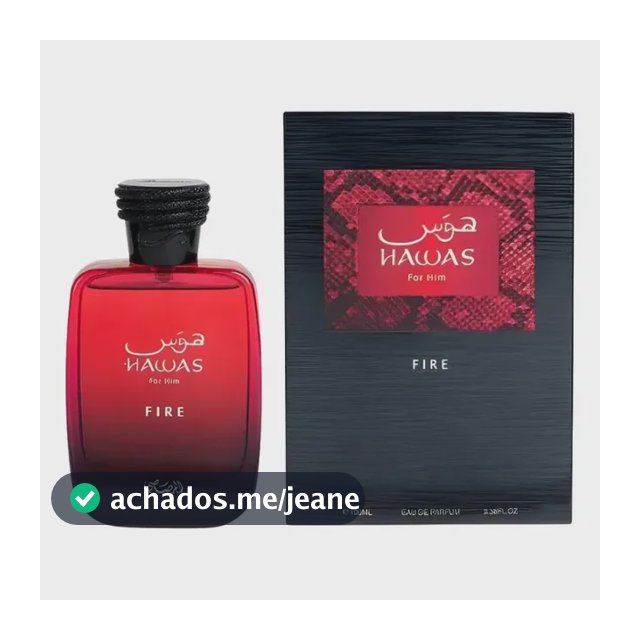 Perfume Hawas Fire For Him Rasasi 100 Ml Masculino
