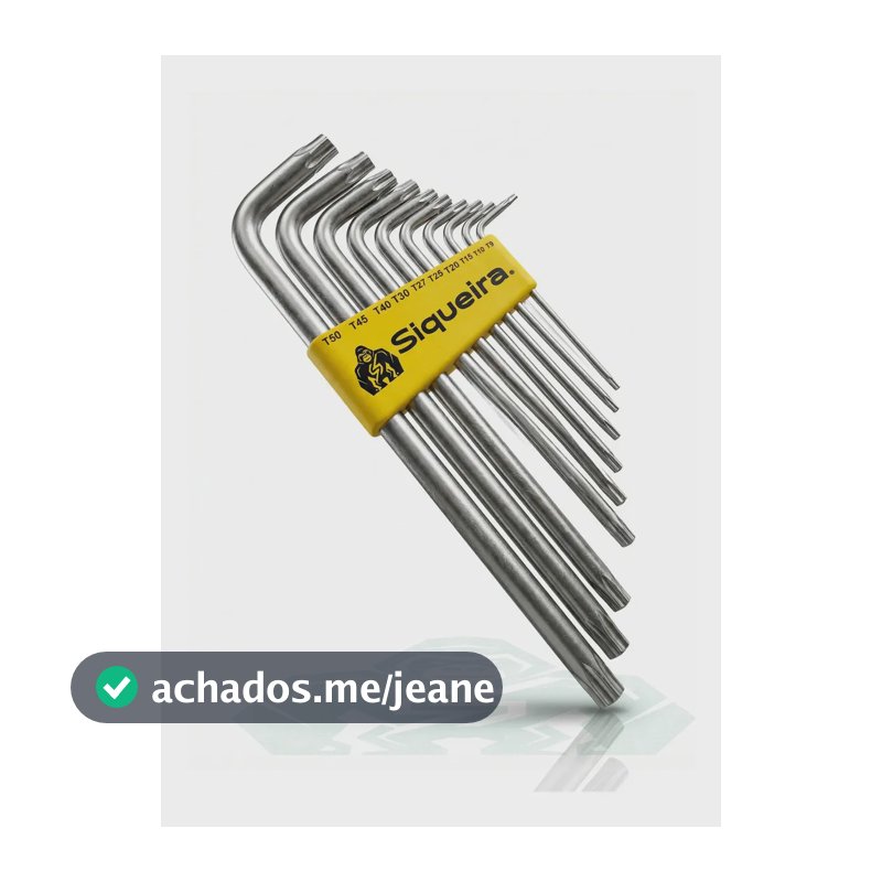 Kit Jogo De Chave Torx T9 A T50 Tipo L 10 Peças Profissional 8qh S Siqueira
