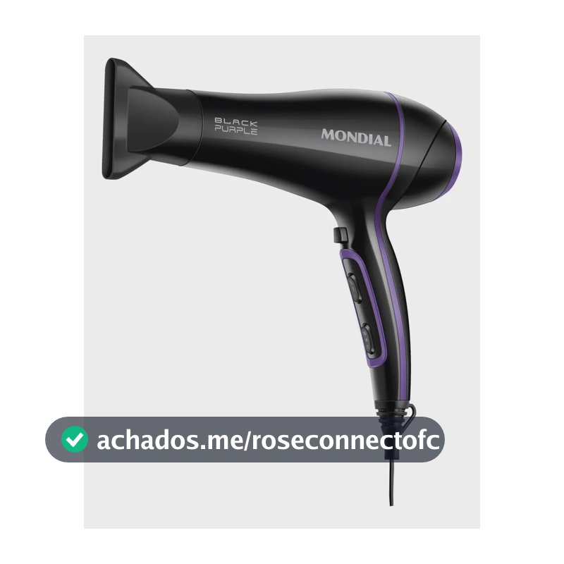 Secador de Cabelos Mondial Preto 2000W SCN-01