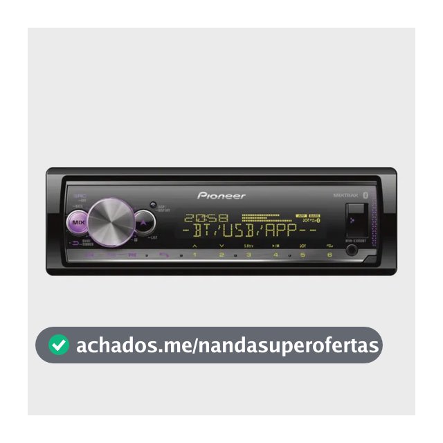 Som Automotivo Pioneer Mvh X3000BT Com USB e Bluetooth e Radio