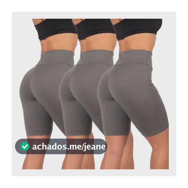 Kit 3 Short Feminina Academia Bermuda Leg Leggin Suplex