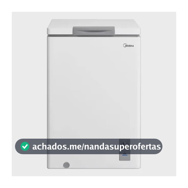 Freezer Horizontal 100l Inverter Bivolt Branco Midea Branco MDRC151FZD013