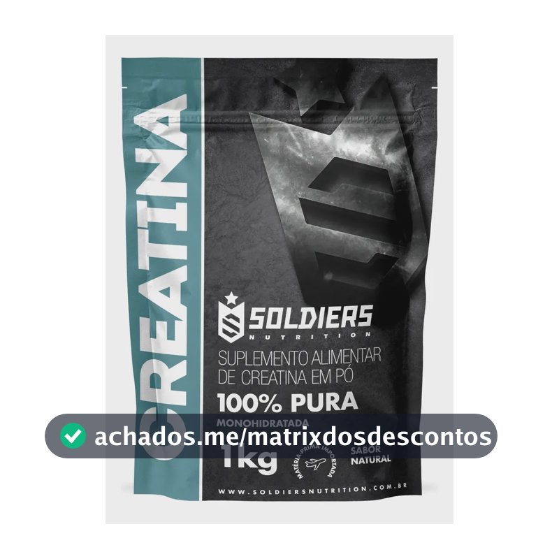 Creatina Soldiers Nutrition em pó Sem sabor x 1kg
